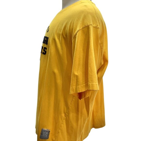 Reebok NFL Gridiron Classic Pittsburgh Steelers Yellow T-Shirt 2XL 100% Cotton M - Picture 4 of 8